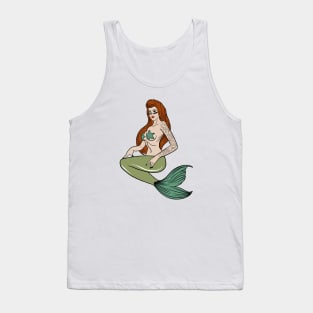 Tattooed mermaid Tank Top